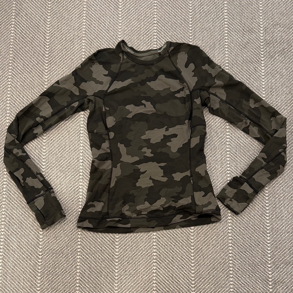 lululemon athletica Camouflage Long Sleeve Top